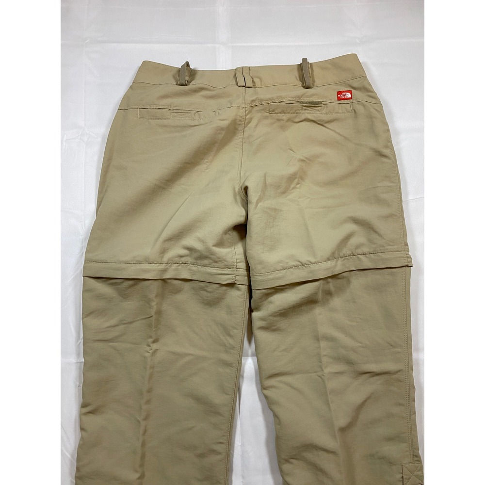 The‎ North Face Women's Khaki Zip Off Convertible Cargo Hiking Pants 10 Gorpcore - Picture 3 of 15